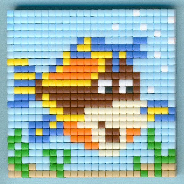 77620 Pixelhobby Set kleine Basisplatte Fisch