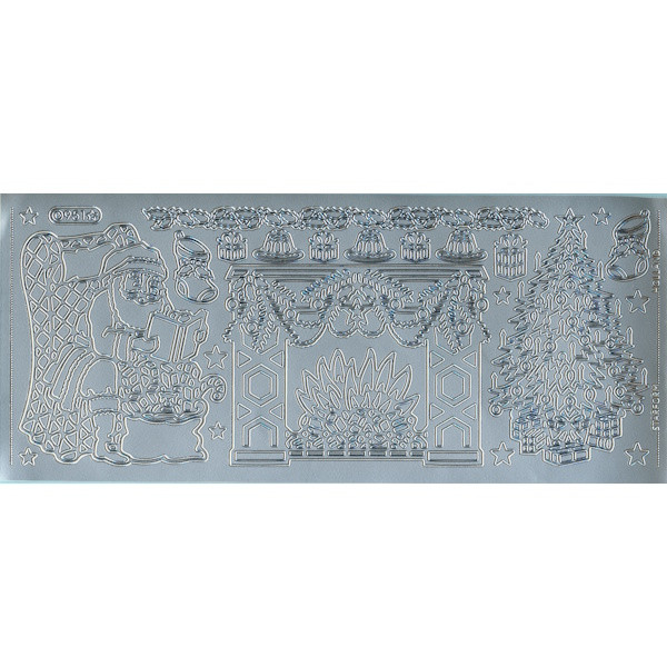 mh97439s Sticker Nikolaus silber