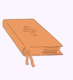 Holz-Deko Gebetsbuch geschlossen 4cm