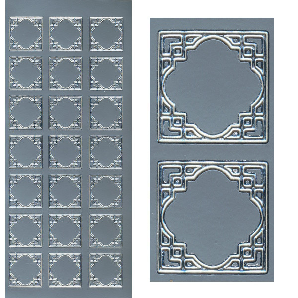 rd2510s Sticker Rahmen 3 silber