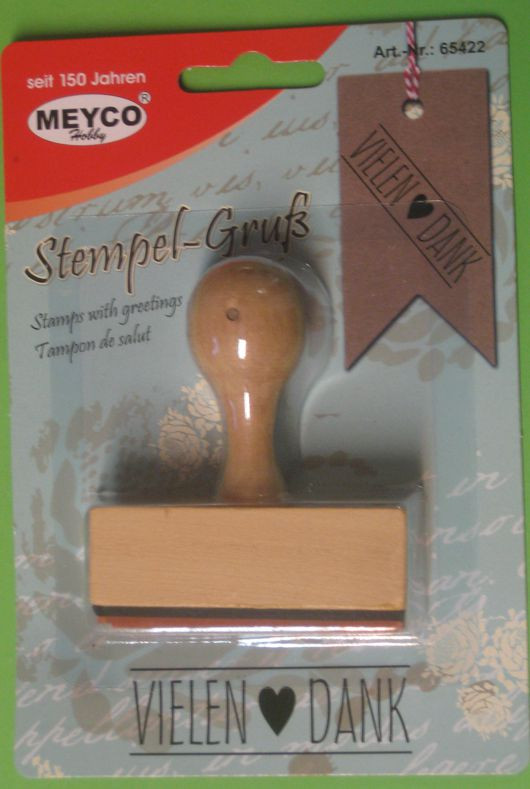 65422 Holzstempel Vielen Dank 60x18mm