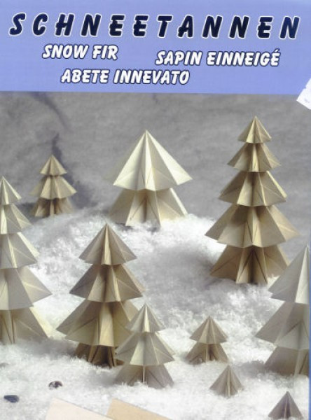 1626407 Bastelset Schneetannen 10 Blatt 30x30cm