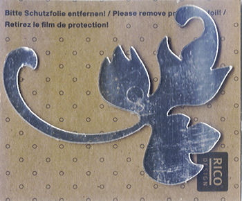 086050018 Wanddeko Spiegel Blatt links 8,2x6,3cm