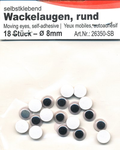 Wackelaugen-Set 8mm