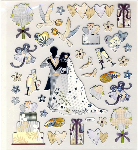 hf3452309 Hobby-Design Sticker Hochzeit