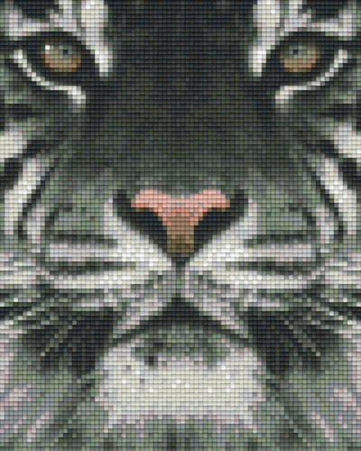 804130 Pixelhobby Klassik Set Tigerkopf grau