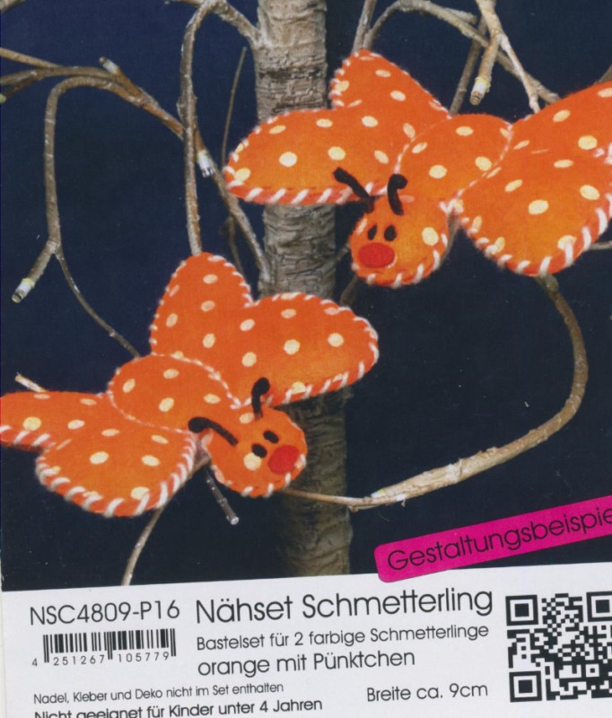 nsc4809p16_Filz-Nähset-Schmeterling-orange-mit-Pünktchen