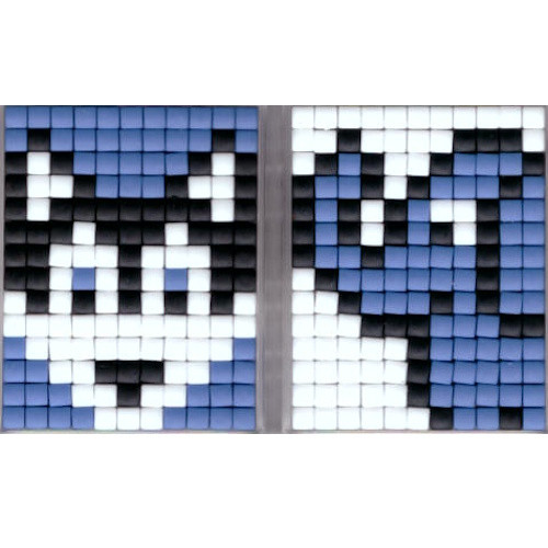 77756 Pixelhobby Medaillon Set Wolf und Elefant