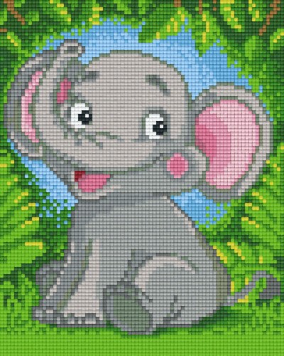 804331 Pixelhobby Klassik Set Elefant niedlich 2