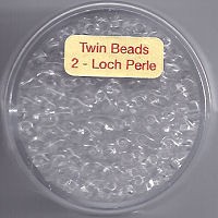 967105134 Glasperlen Twin Beads 2,5x5mm kristall 12g