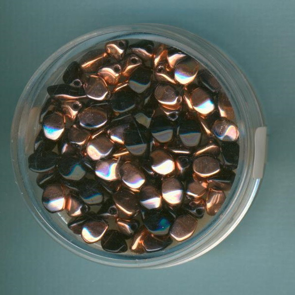 554105994 Pinch Beads 5mm schwarz kupferfarben 80 St.