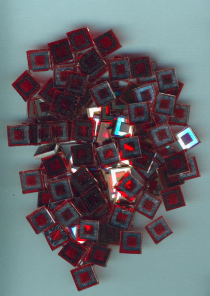 6247003 Matrix Mosaic Quadrat 10x10mm rot 60g