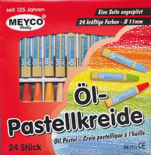 Öl-Pastellkreiden 24 Farben