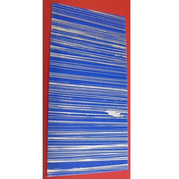 7008101 Kerzen Wachsplatte gestreift silber-blau 200x100mm