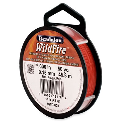 bd108 Beadalon Wildfire 0,15mm rot 45,8m