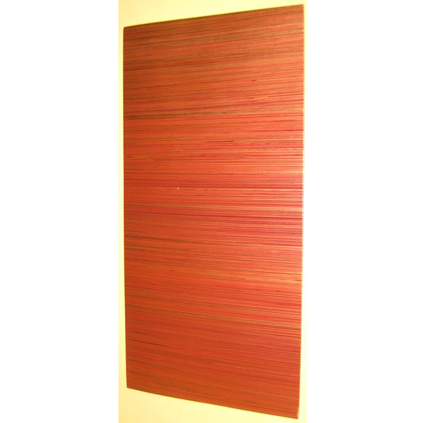 7007111 Kerzen Wachsplatte gestreift weinrot 200x100mm