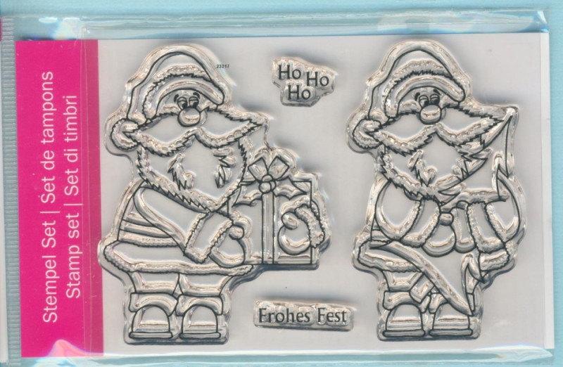 4510923 Stempel Clear Weihnachtsmänner transparent 74 x 105mm