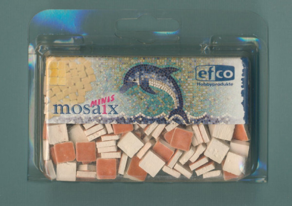 2295616 efco mosaix minis Keramik glasiert 10x10mm lachs 70g