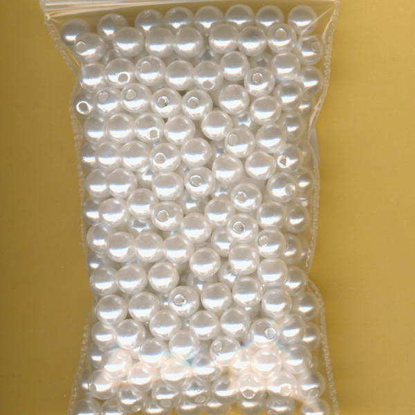 g0095031 Wachsperlen 5mm weiß 20g in Packung