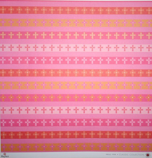 79090292 Scrapbook Papier Kreuz rot 30,5 x 30,5cm