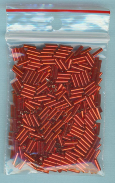 e001625 Glasstifte 6mm rot Silbereinzug 15g