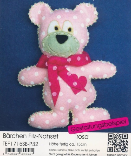 Filz-Nähset Bärchen rosa