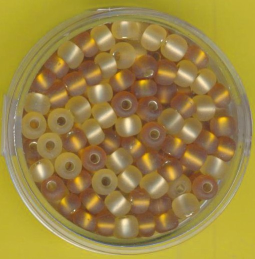 957305544_Rocailles-4,5mm-beige-braun-ton-matt-Silbereinzug-17g
