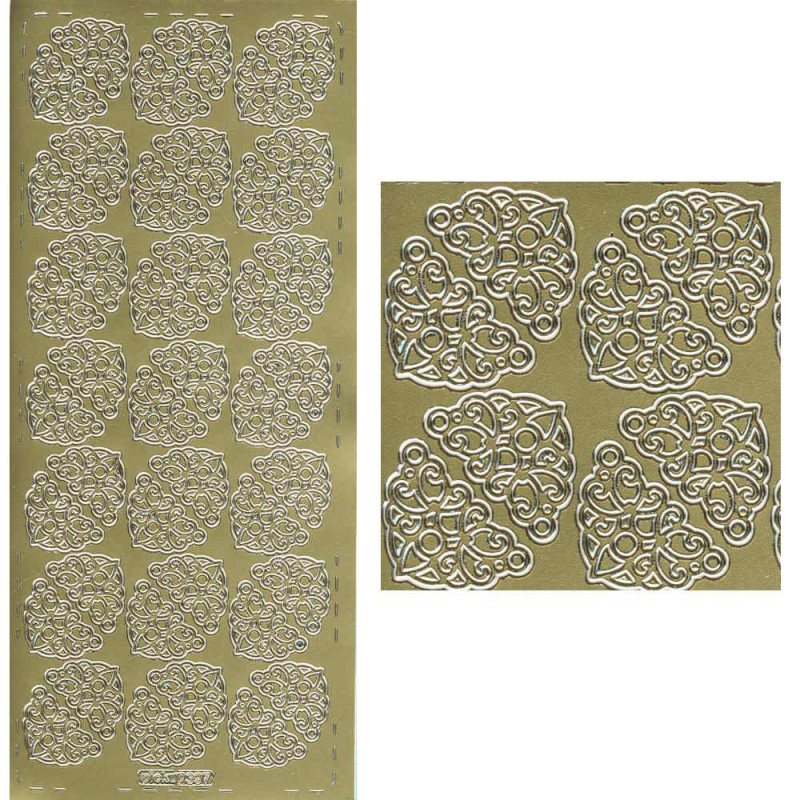 pu397g Sticker Ecken 21 gold