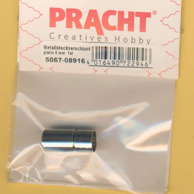5067-08916 Metallsteckverschluss 20x8mm platin