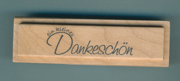 1800603 Holzstempel ein kleines Dankeschön 9,1x2,5cm