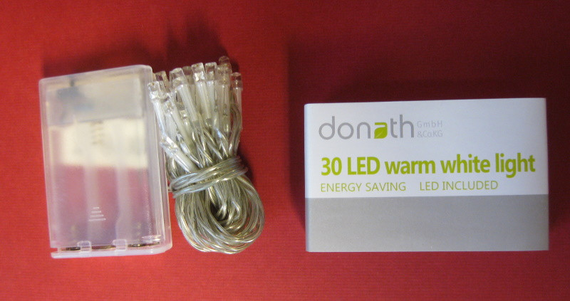 78014012 30er LED Lichterkette mit Batteriebetrieb