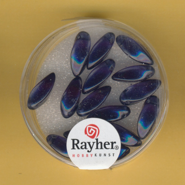 14462387 Crystal Renaissance Perlen Tropfen 6x12mm nachtblau
