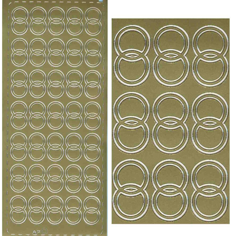pu149g Sticker Trauringe 4 gold