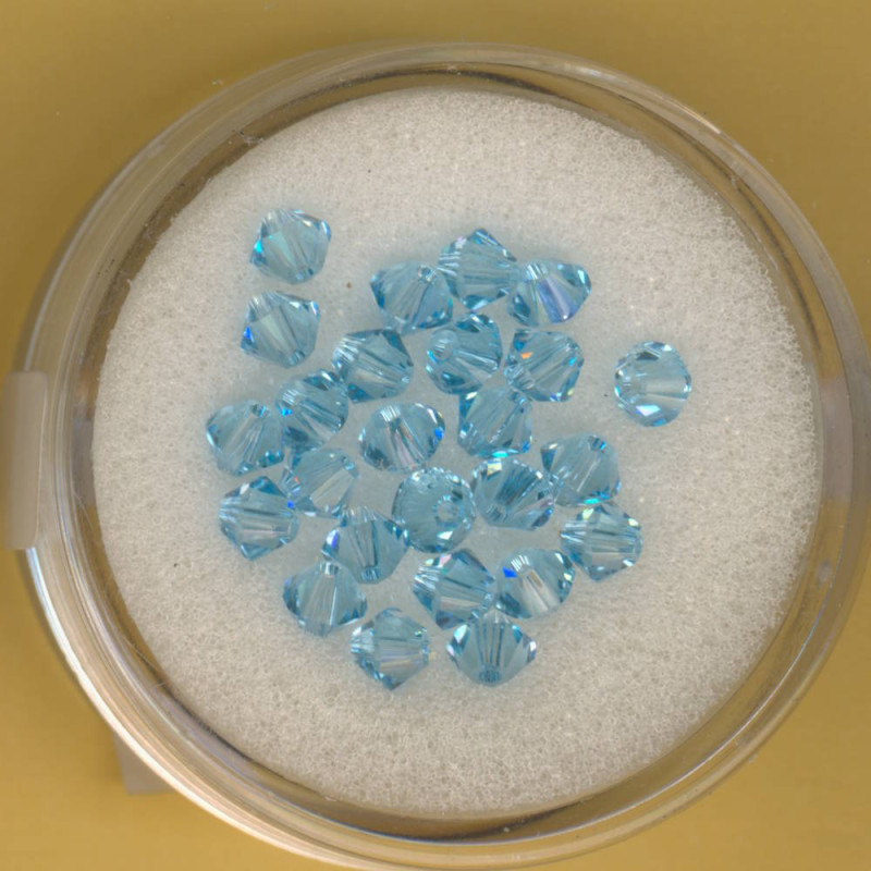5301-04184 Swarovski Glasschliffperlen 4mm aqua 25 Stück