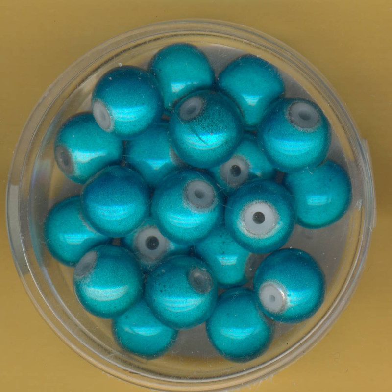 0733-08184 Miracle-Beads 8mm türkis 20 Stück