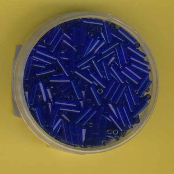 70151 Miyuki Stifte 6mm transparent cobaltblau 10g