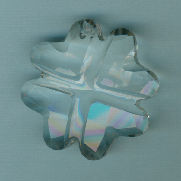 g12202 Sonnenfänger Kristall Kleeblatt herzförmig 45x45x16mm