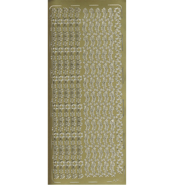 pu141g Sticker Sternenborten 3 gold