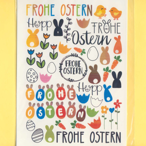 203859 Kerzentattoos Ostern 21x15cm