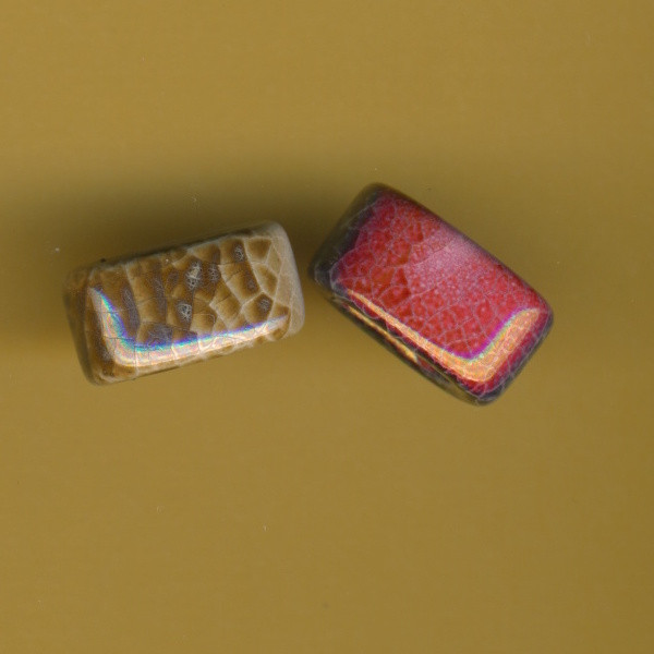 22708296 Keramikperle oval 18x9mm marmoriert bunt