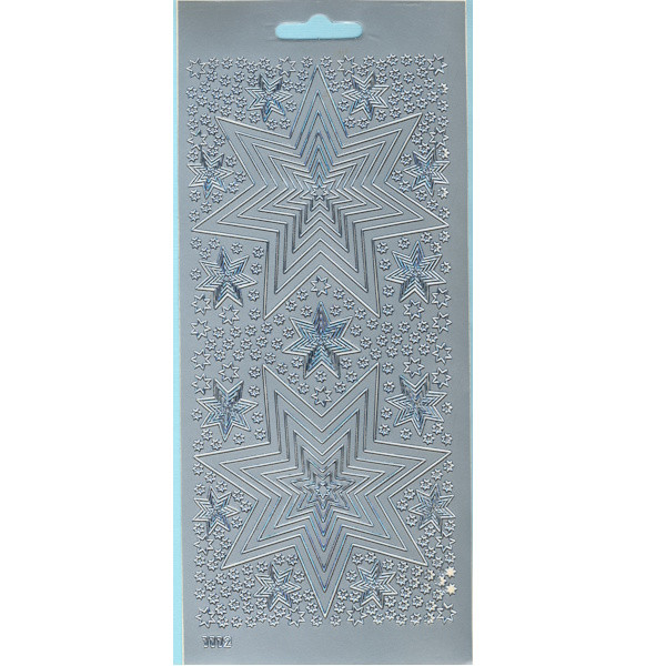 cl1112s Sticker Sterne 5 silber