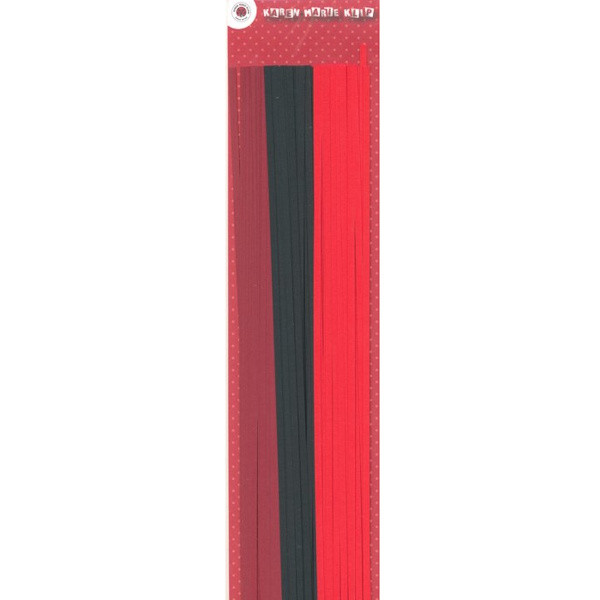 731603291 Karen Marie Papierstreifen 3mm rot schwarz