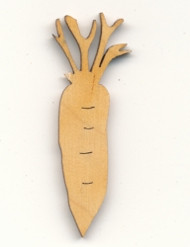 hko3704 Holz Deko Karotte 4cm