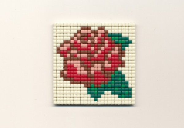 Set kleine Basisplatte Rose