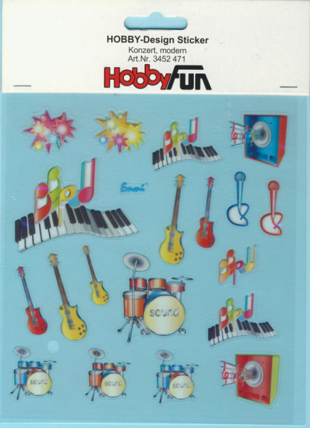 3452471 Hobby Design Sticker Konzert modern