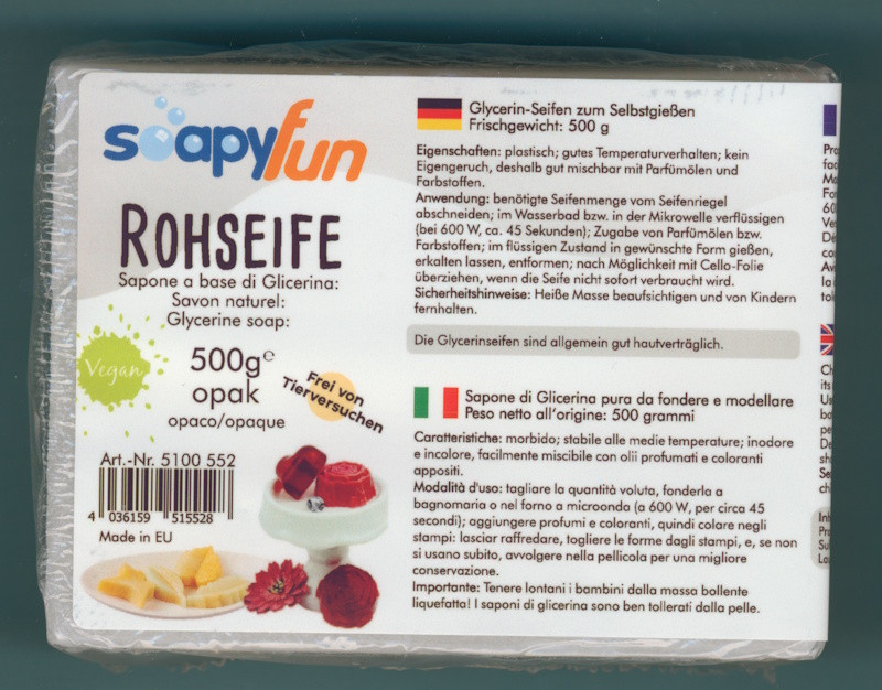 5100552 Soapyfun Rohseife weiß 500g