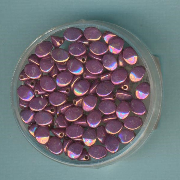 5915781 Pinch Beads 5x3mm Alabaster lila iris 80 St.