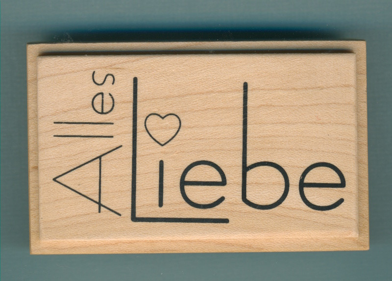 1800307 Holzstempel Alles Liebe 7,5x4,5cm