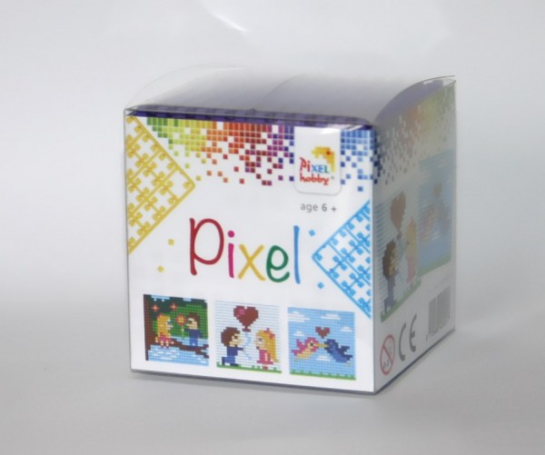 Pixelset 3 kleine Basisplatten Love