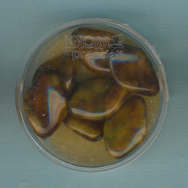 2217948 Glasperlen Oliven 19x13mm olivgrün 7 Stück